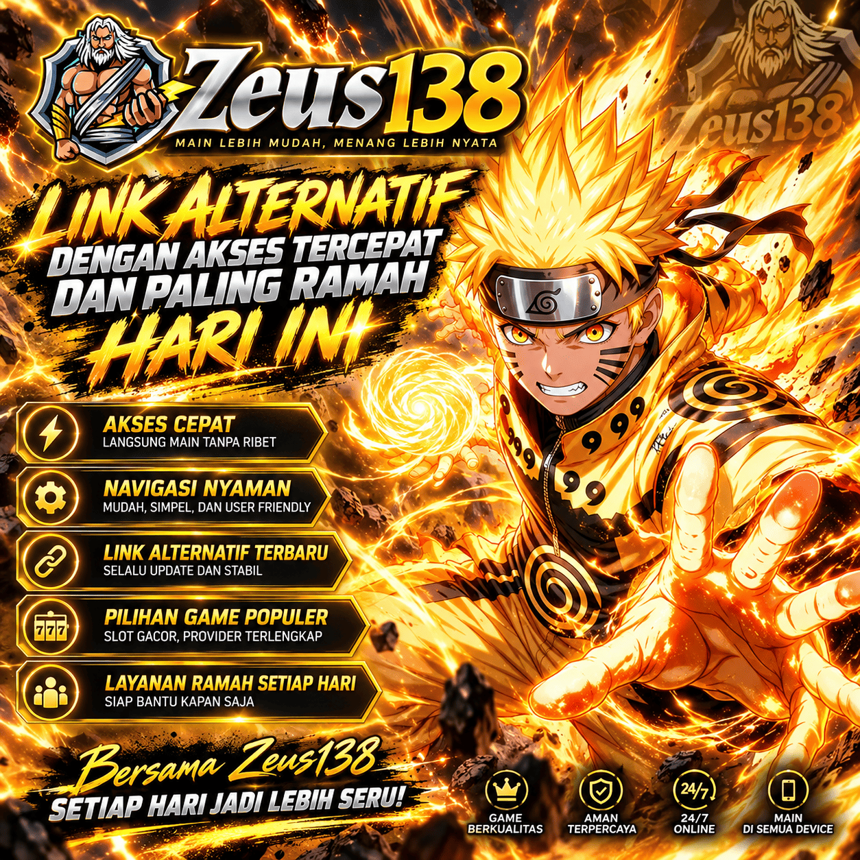 ZEUS138 Link Alternatif dengan Akses Tercepat dan Paling Ramah Hari Ini